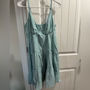 Light Blue Tiered Cami Dress